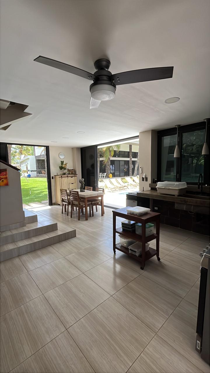Kitchen & Living Room at House of Grace beachfront property